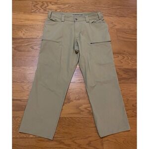 Duluth Trading Flexpedition Pants Mens 38x30 Brown Relaxed Fit Stretch Hiking